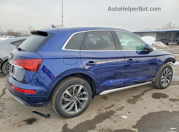 WA1BAAFY4M2021169 2021 AUDI Q5 Blue Задня права чверть