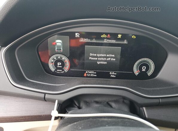 WA1BBAFYXN2095422 2022 AUDI Q5 Белый Вид щитка приборов
