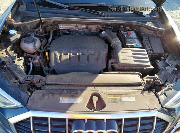 WA1BECF31L1119407 2020 AUDI Q3 Blue Engine compartment view
