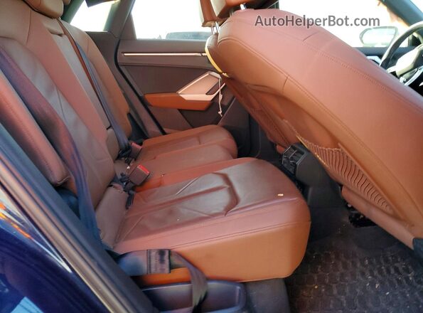 WA1BECF31L1119407 2020 AUDI Q3 Blue Rear interior view