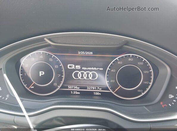 WA1BNAFY5K2042999 2019 AUDI Q5 White Widok tylnych siedzeń