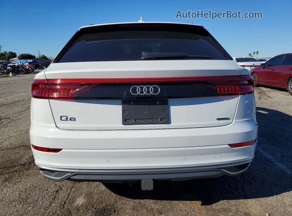 WA1BVAF10LD021910 2020 AUDI Q8 White Вид ззаду