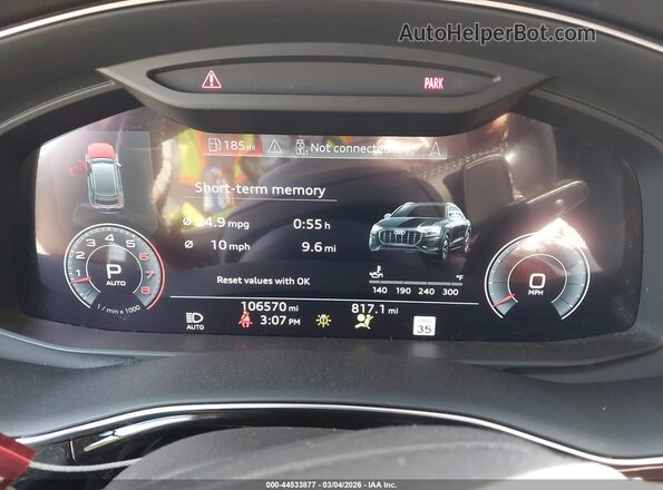 WA1CVAF10KD015009 2019 AUDI Q8 Black Rear seats view