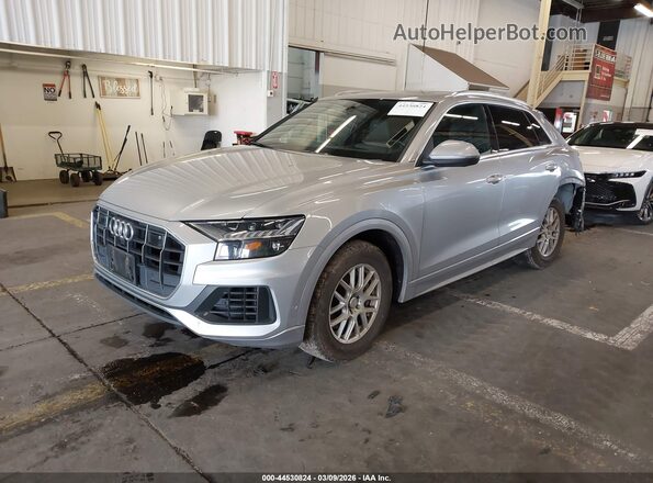 WA1CVAF18KD043866 2019 AUDI Q8 Silver Przód lewy