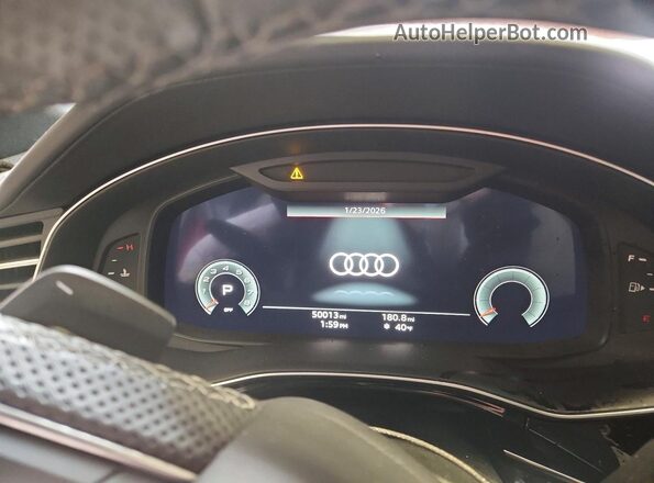 WA1CWBF10ND017091 2022 AUDI SQ8 Red Instrument cluster view
