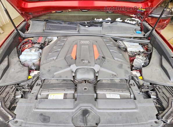 WA1CWBF10ND017091 2022 AUDI SQ8 Red Engine compartment view
