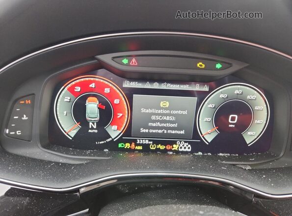 WA1CWBF16SD015308 2025 AUDI SQ8 Gray Widok zestawu wskaźników