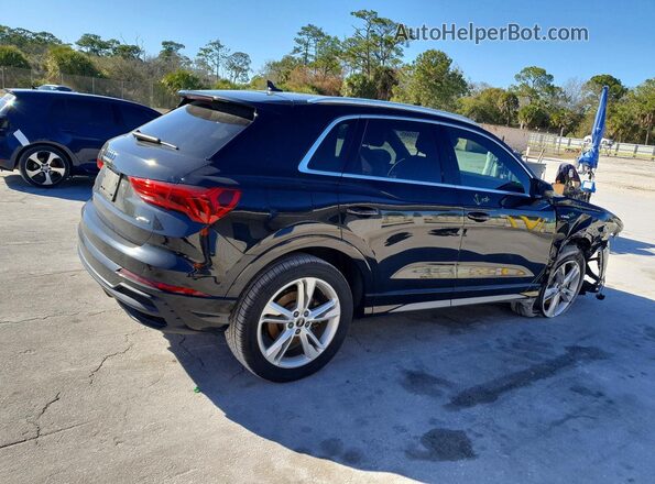 WA1DECF30M1020300 2021 AUDI Q3 Черный Задняя правая четверть
