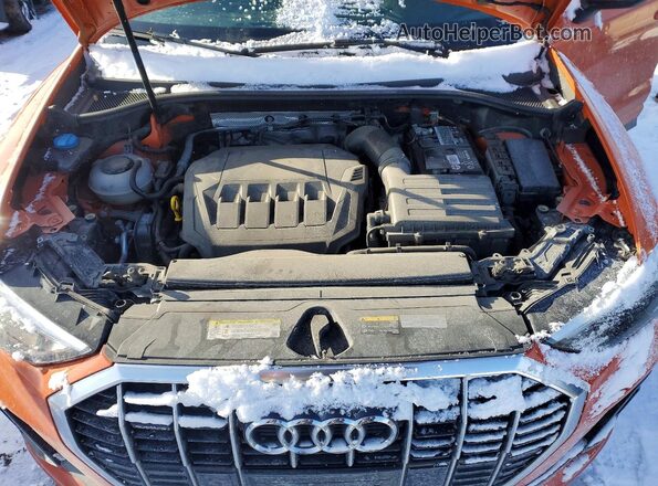 WA1DECF30M1020653 2021 AUDI Q3 Orange Rear interior view