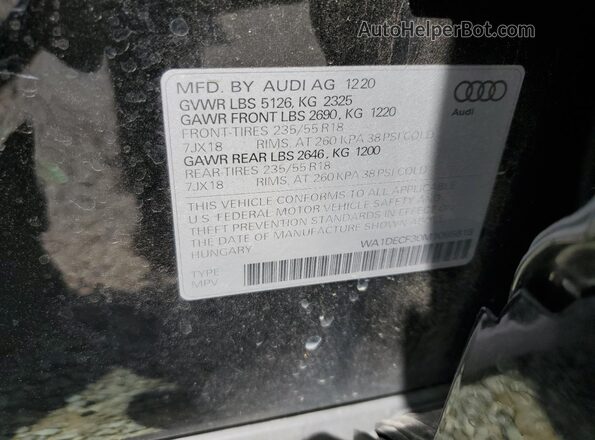 WA1DECF30M1065818 2021 AUDI Q3 Black 