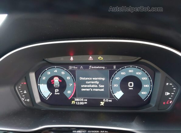 WA1DECF31N1005189 2022 AUDI Q3 White უკანა სავარძლების ხედი