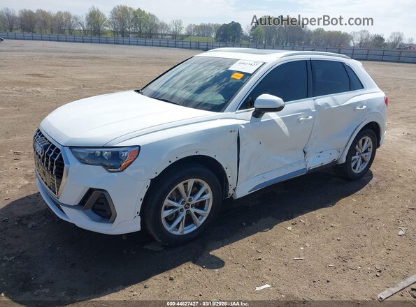 WA1DECF31N1005189 2022 AUDI Q3 White წინა მარცხენა ხედი სამი მეოთხედიდან