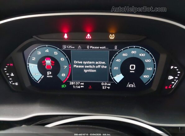 WA1DECF31N1127695 2022 AUDI Q3 White უკანა სავარძლების ხედი