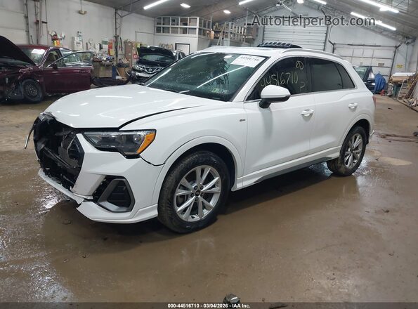WA1DECF31N1127695 2022 AUDI Q3 White წინა მარცხენა ხედი სამი მეოთხედიდან