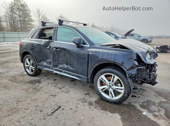 WA1DECF32M1039575 2021 AUDI Q3 Black Передня права чверть