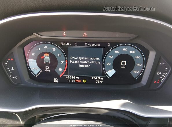WA1DECF33N1072358 2022 AUDI Q3 Gray Հետևի նստատեղերի տեսք