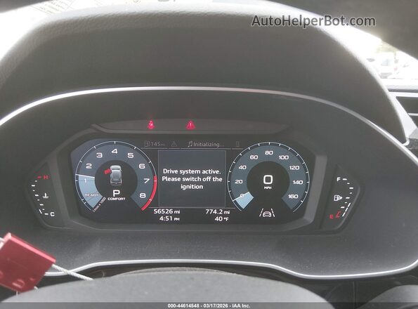 WA1DECF34M1053784 2021 AUDI Q3 Black Vista de los asientos traseros