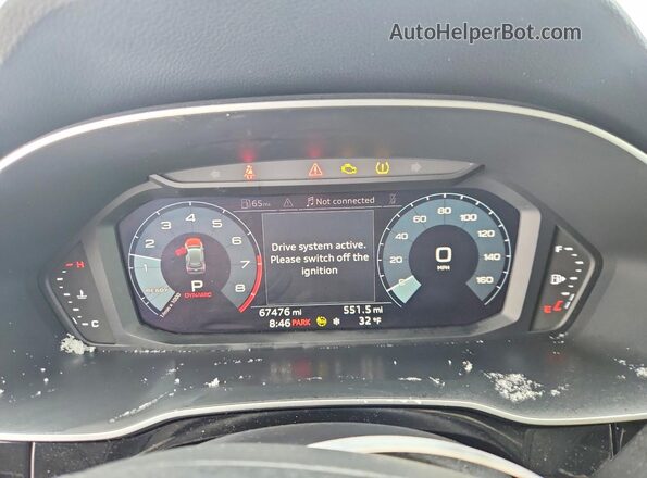 WA1DECF36M1005204 2021 AUDI Q3 Black Սարքավորումների վահանակի տեսք