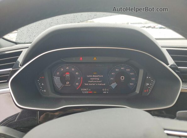 WA1DECF36M1012461 2021 AUDI Q3 Black Widok zestawu wskaźników