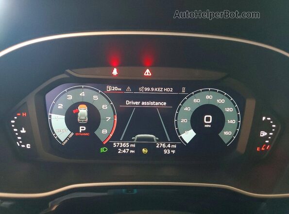 WA1DECF36N1029830 2022 AUDI Q3 Белый Вид щитка приборов