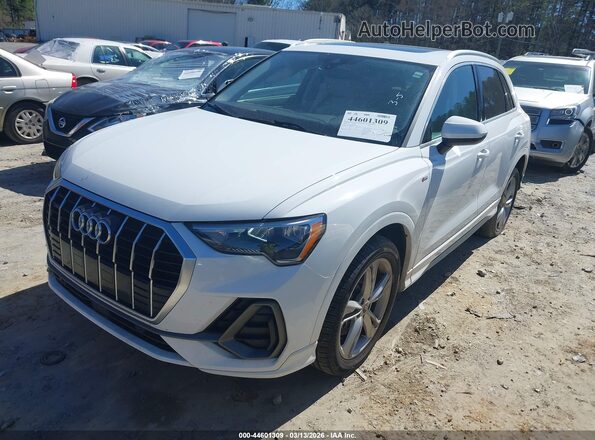 WA1DECF37N1013197 2022 AUDI Q3 White წინა მარცხენა ხედი სამი მეოთხედიდან