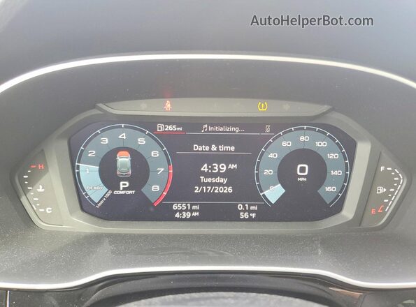 WA1DECF37P1113772 2023 AUDI Q3 Белый Вид щитка приборов