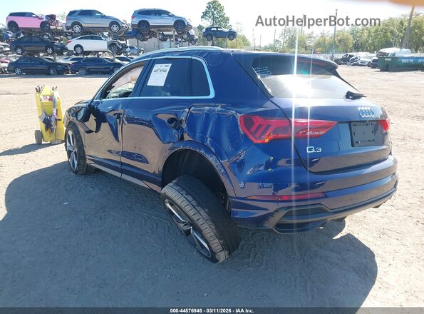 WA1DECF38M1071415 2021 AUDI Q3 Blue Հետևի ձախ