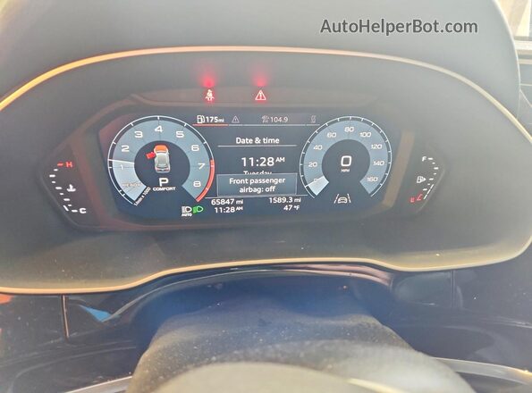 WA1DECF39M1017816 2021 AUDI Q3 Gray Instrument cluster view