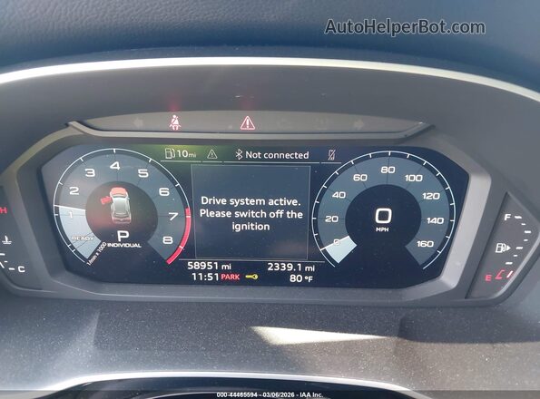 WA1DECF39P1139807 2023 AUDI Q3 Blue Vista de los asientos traseros