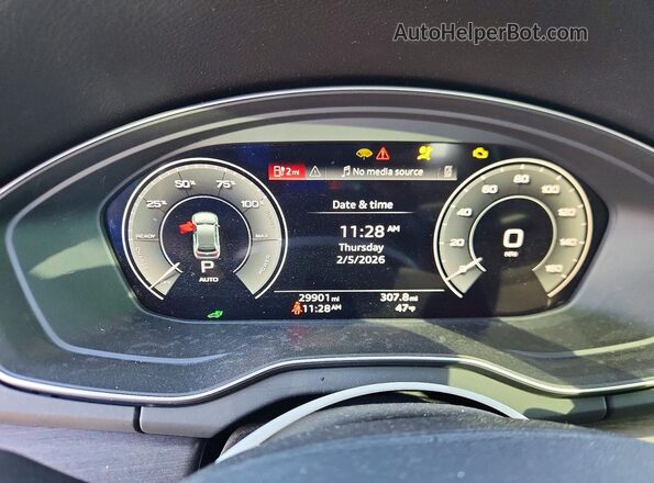 WA1E2AFY6R2085926 2024 AUDI Q5 Gray Սարքավորումների վահանակի տեսք