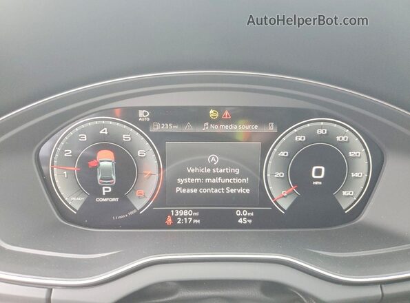 WA1EAAFY8P2179080 2023 AUDI Q5 Black Instrument cluster view