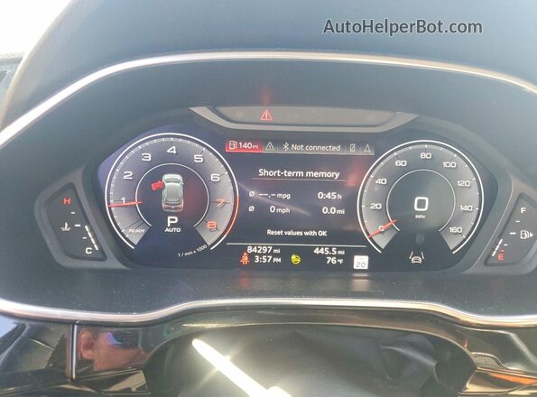 WA1EECF32M1051245 2021 AUDI Q3 White Widok zestawu wskaźników