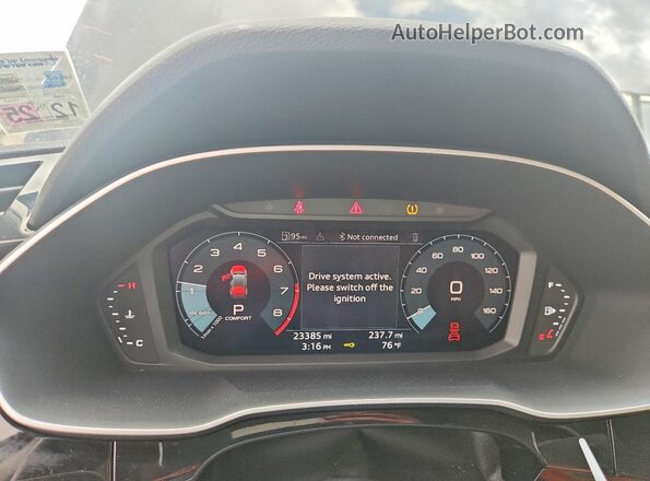 WA1EECF33R1025129 2024 AUDI Q3 Black Vista del cuadro de instrumentos