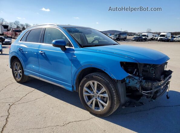 WA1EECF36M1002646 2021 AUDI Q3 Blue Przód prawy