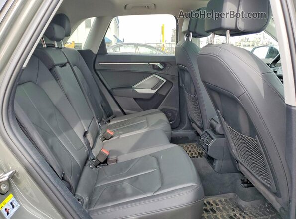 WA1EECF37M1016720 2021 AUDI Q3 Gray Rear seats view