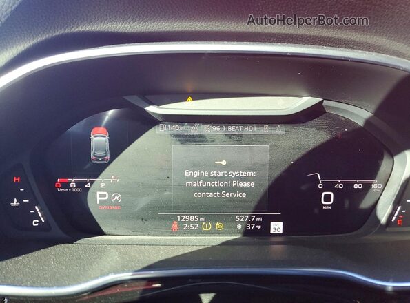 WA1EECF37P1032078 2023 AUDI Q3 Red Widok zestawu wskaźników