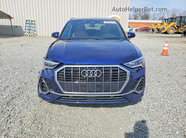 WA1EECF38N1056788 2022 AUDI Q3 Blue წინა ხედი