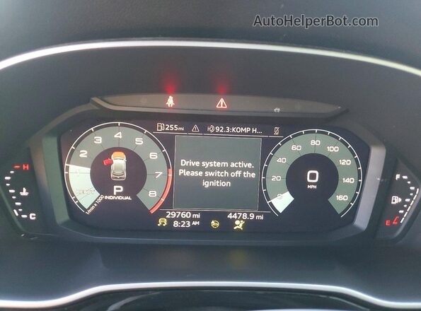 WA1EECF38N1141193 2022 AUDI Q3 Gray Instrument cluster view
