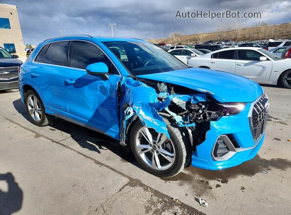 WA1EECF38P1019260 2023 AUDI Q3 Blue Front right