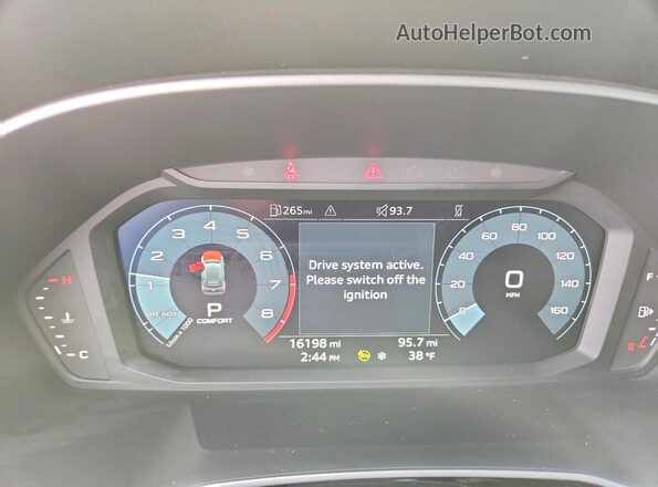 WA1EECF38P1019260 2023 AUDI Q3 Blue Instrument cluster view
