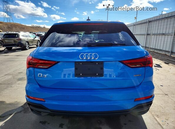 WA1EECF38P1019260 2023 AUDI Q3 Blue Rear view