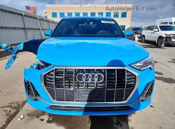 WA1EECF38P1019260 2023 AUDI Q3 Blue Front view