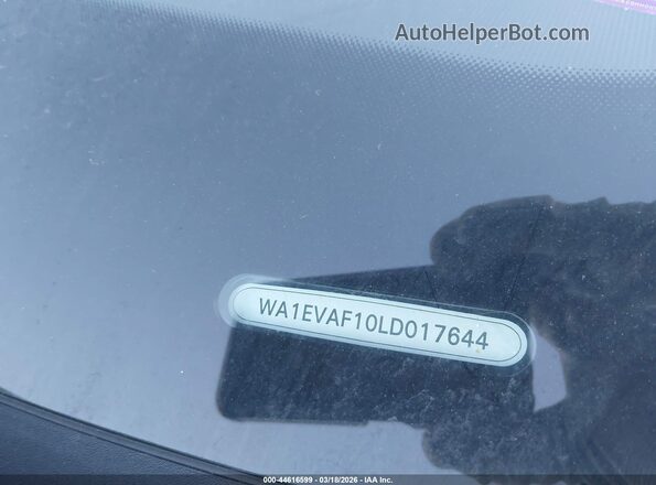 WA1EVAF10LD017644 2020 AUDI Q8 White 