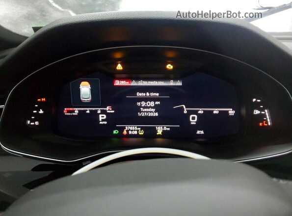 WA1EVAF11MD005844 2021 AUDI Q8 Silver Вид щитка приладів