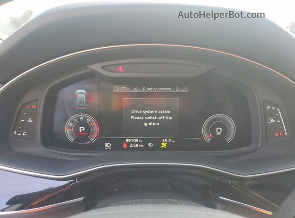 WA1EVAF16LD025361 2020 AUDI Q8 White ხელსაწყოთა პანელის ხედი