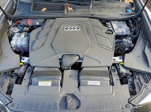 WA1EVAF19MD038025 2021 AUDI Q8 Silver Engine compartment view
