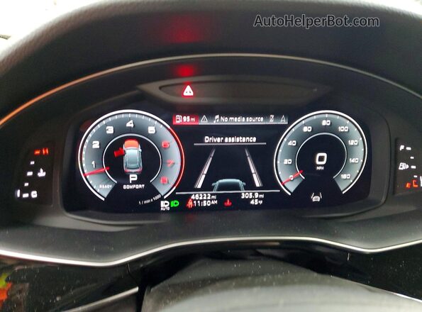 WA1EVBF15ND033170 2022 AUDI Q8 Black Սարքավորումների վահանակի տեսք
