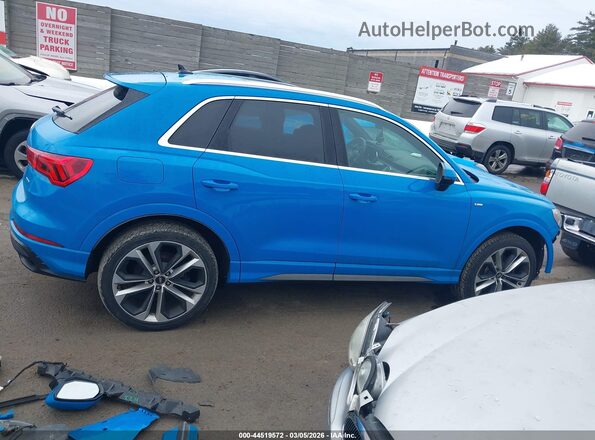 WA1FECF36L1023581 2020 AUDI Q3 Blue Սալոնի 360 աստիճան տեսք