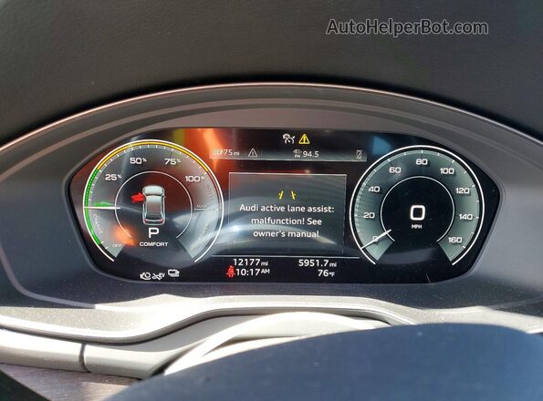 WA1G2AFY9S2065779 2025 AUDI Q5 Белый Вид щитка приборов