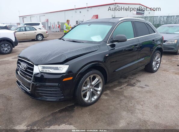 WA1GFCFS5GR005721 2016 AUDI Q3 Black წინა მარცხენა ხედი სამი მეოთხედიდან